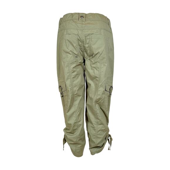 Women's Khaki Cropped Capri Pants Size 6 Cotton Pants NWT - Picture 4 of 4